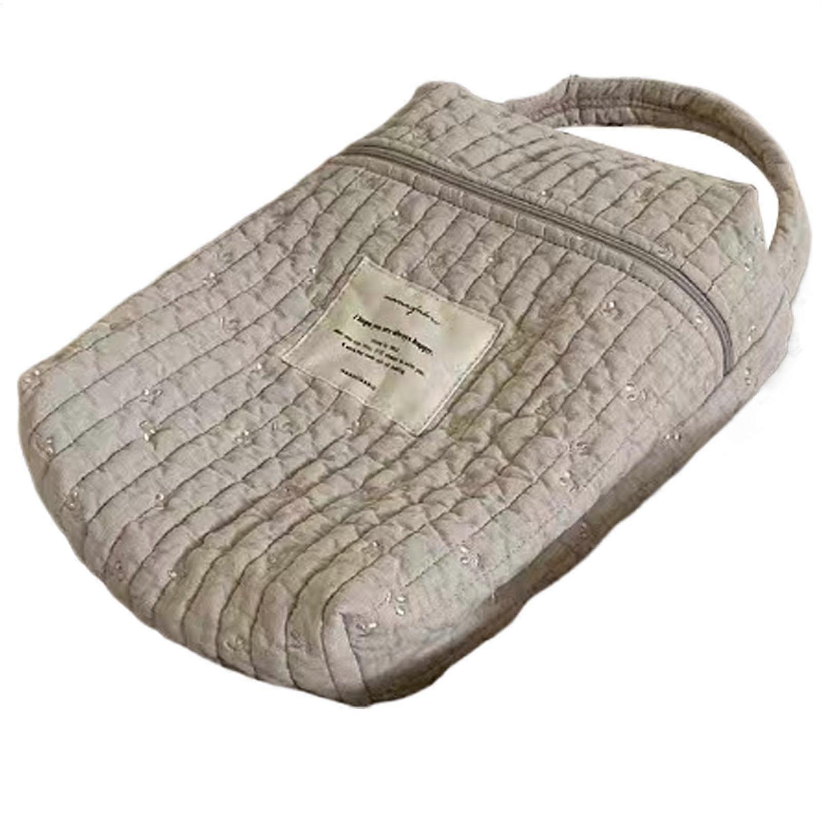 Diaper Caddy for Changing Table with Quilted Design, MultiPurpose Nursery Organizer Bag