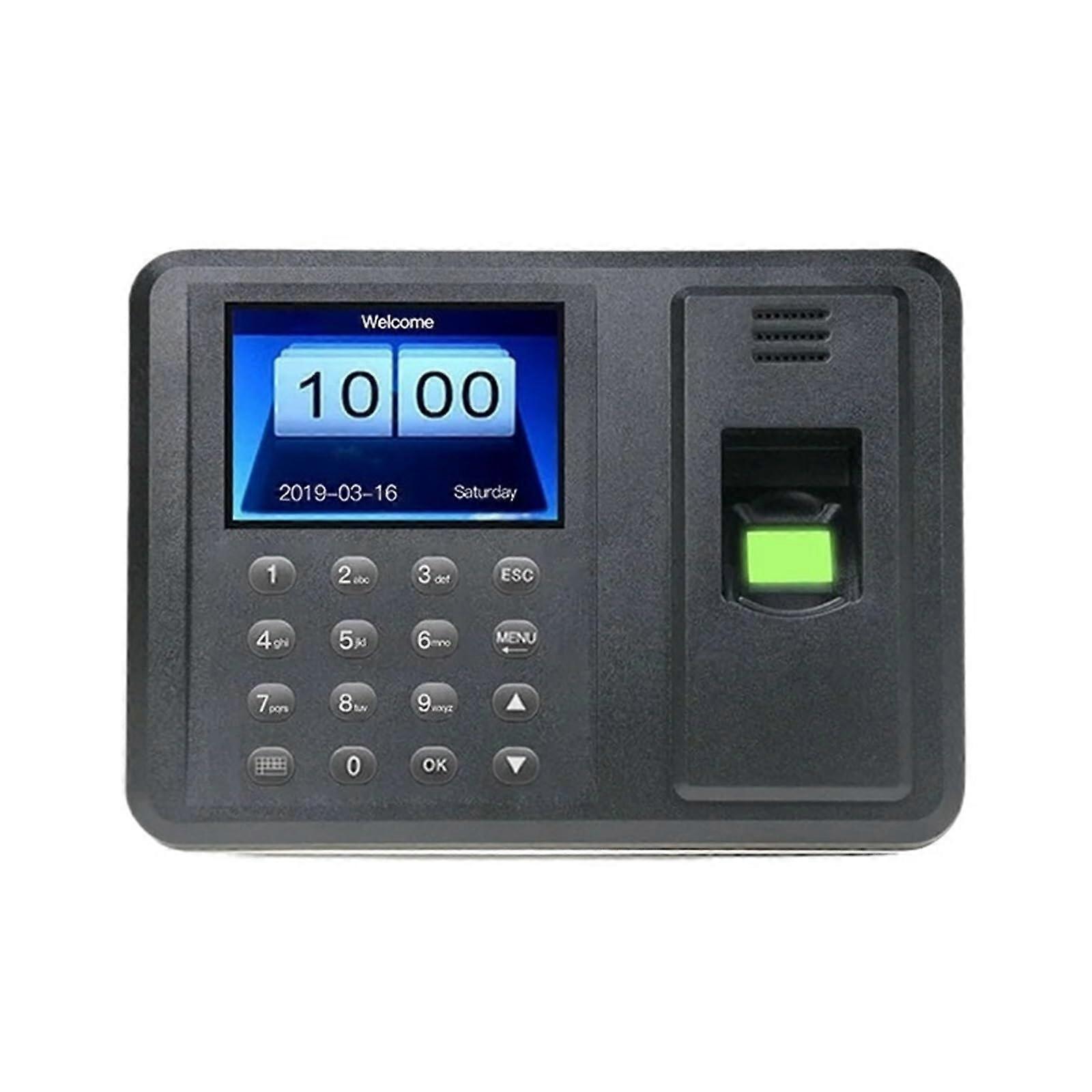 2.8 Inch TFT Fingerprint Time Attendance Clock with Fast Recognition, USB Export and Offline Reporting