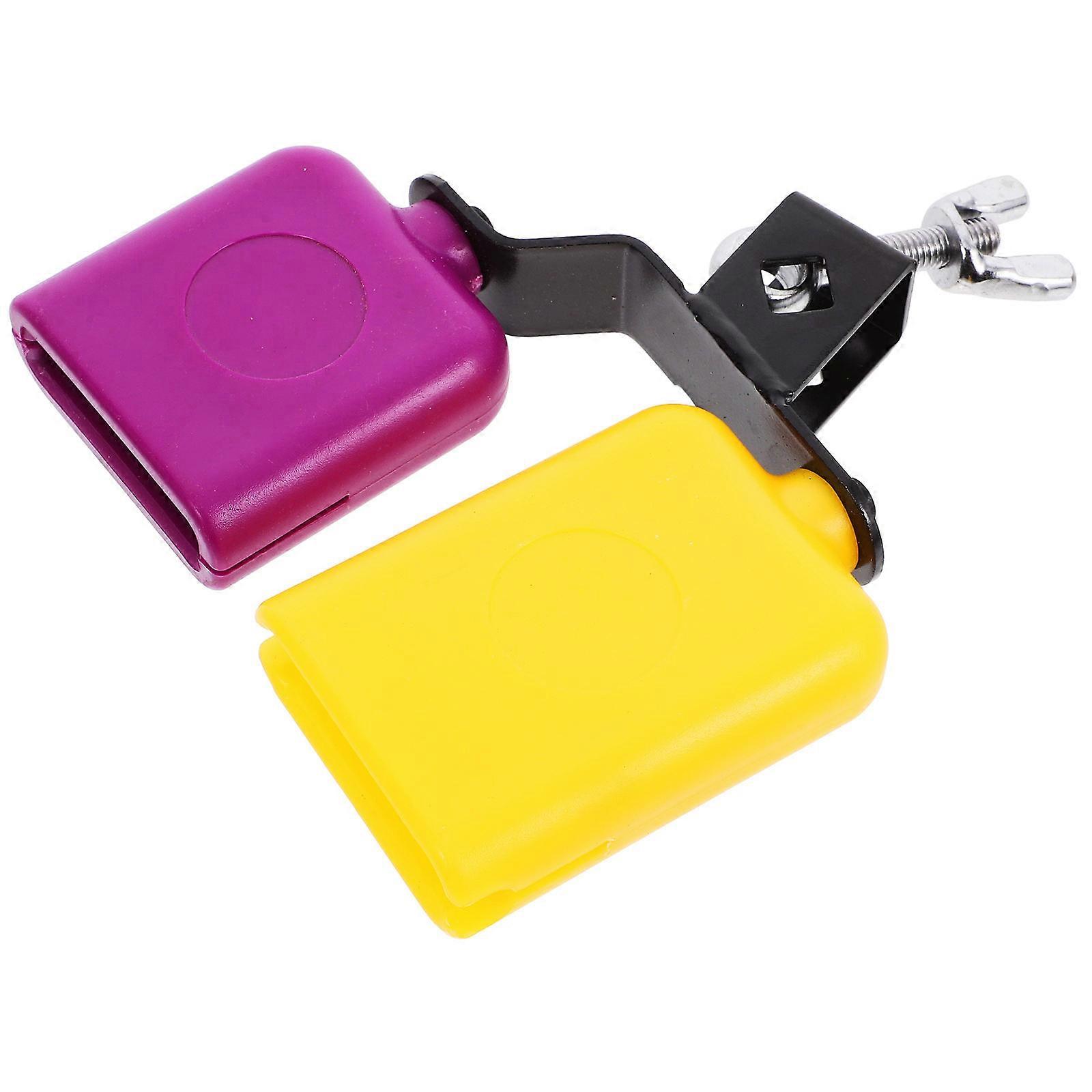 Drum Set Cowbell High Low Tone Accessory for Playing Use