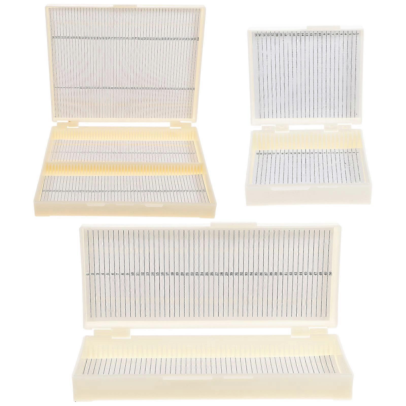 Microscope Slide Dispenser for Specimen Storage 3Pcs Set