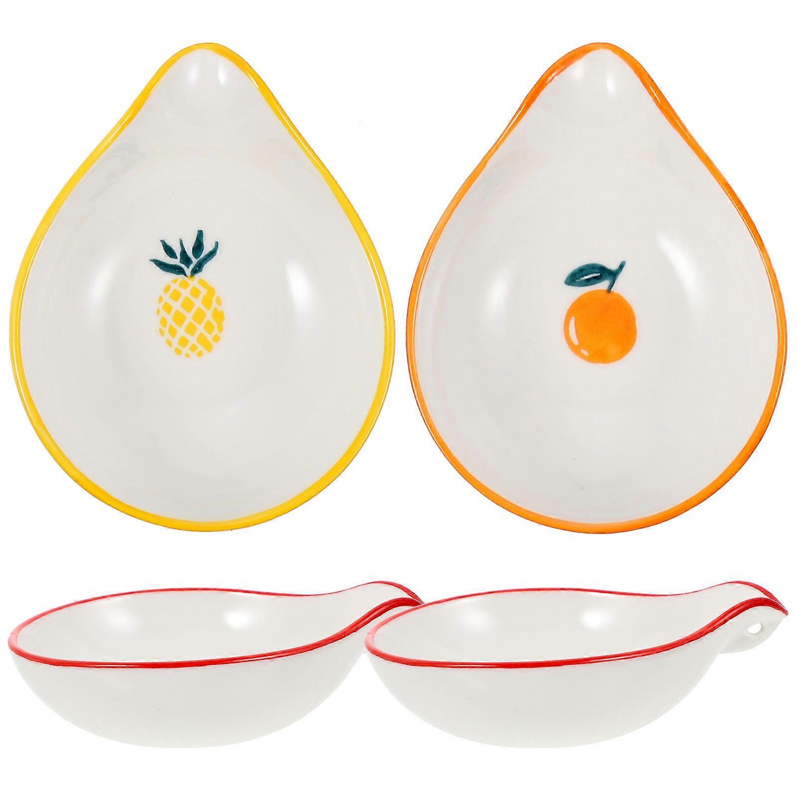 Spoon Holder For Kitchen Counter Prevent Cutlery Rolling Away Keep Table Clean Ceramic 4Pack