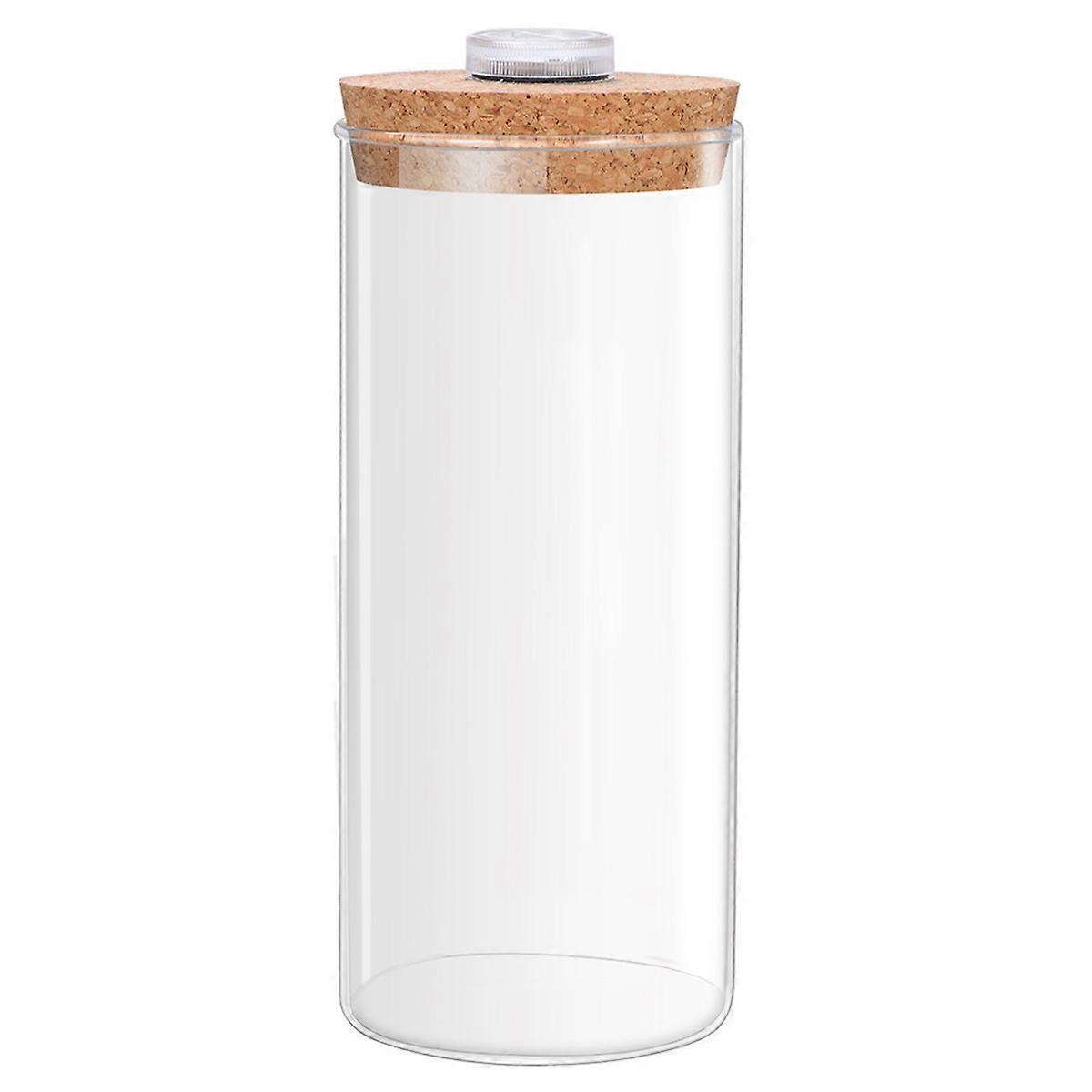 Cylindrical Glass Bottle LED Light for Decoration