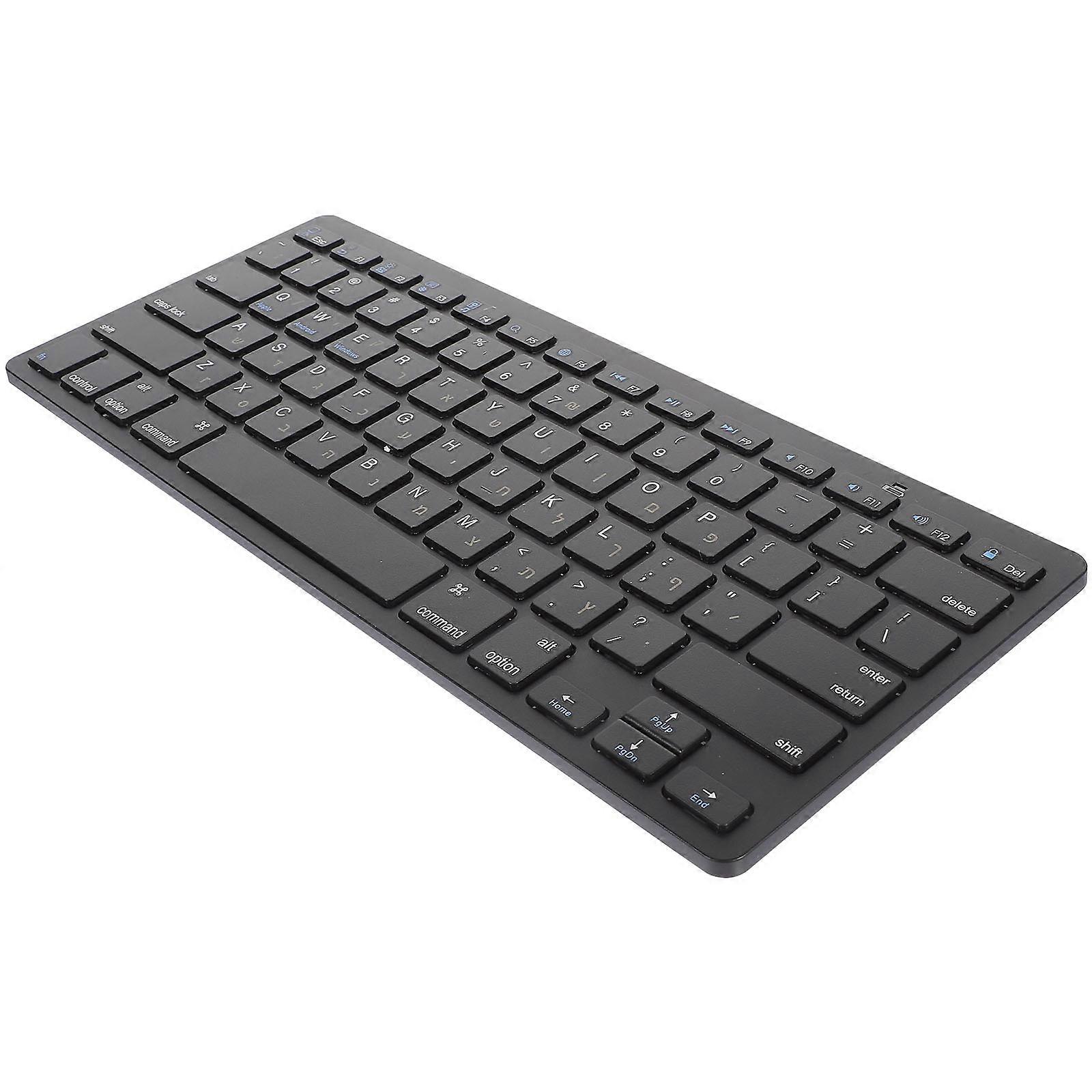 Wireless Keyboard Hebrew Full-Size Electronic Keyboard 3Pcs for Computer