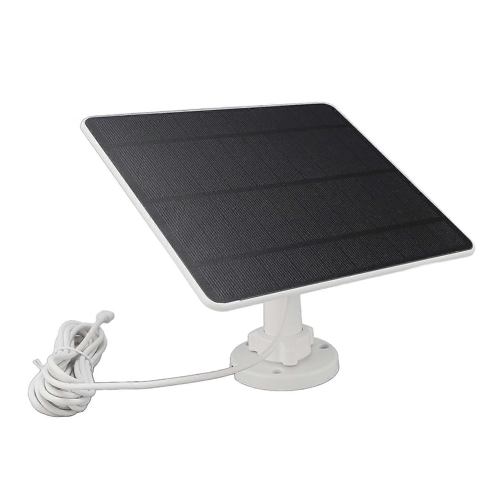12W Monocrystalline Solar Panel for Security Camera with Micro USB and Type C, Continuous Power Supply