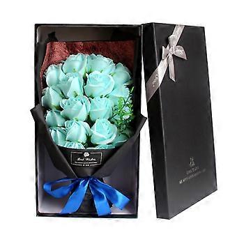 18-delad tvålrosbukett för alla hjärtans dag, mors dag och födelsedagar – elegant presentask, kompatibel med realistiska blomsterarrangemang