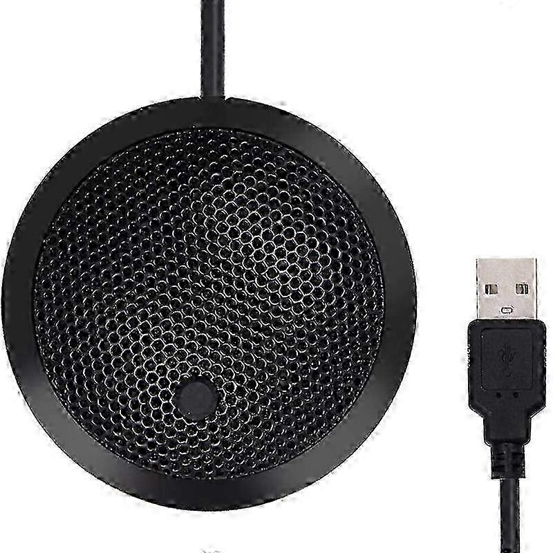 Omnidirectional USB Microphone with LED Indicator and Mute Function for Conferences
