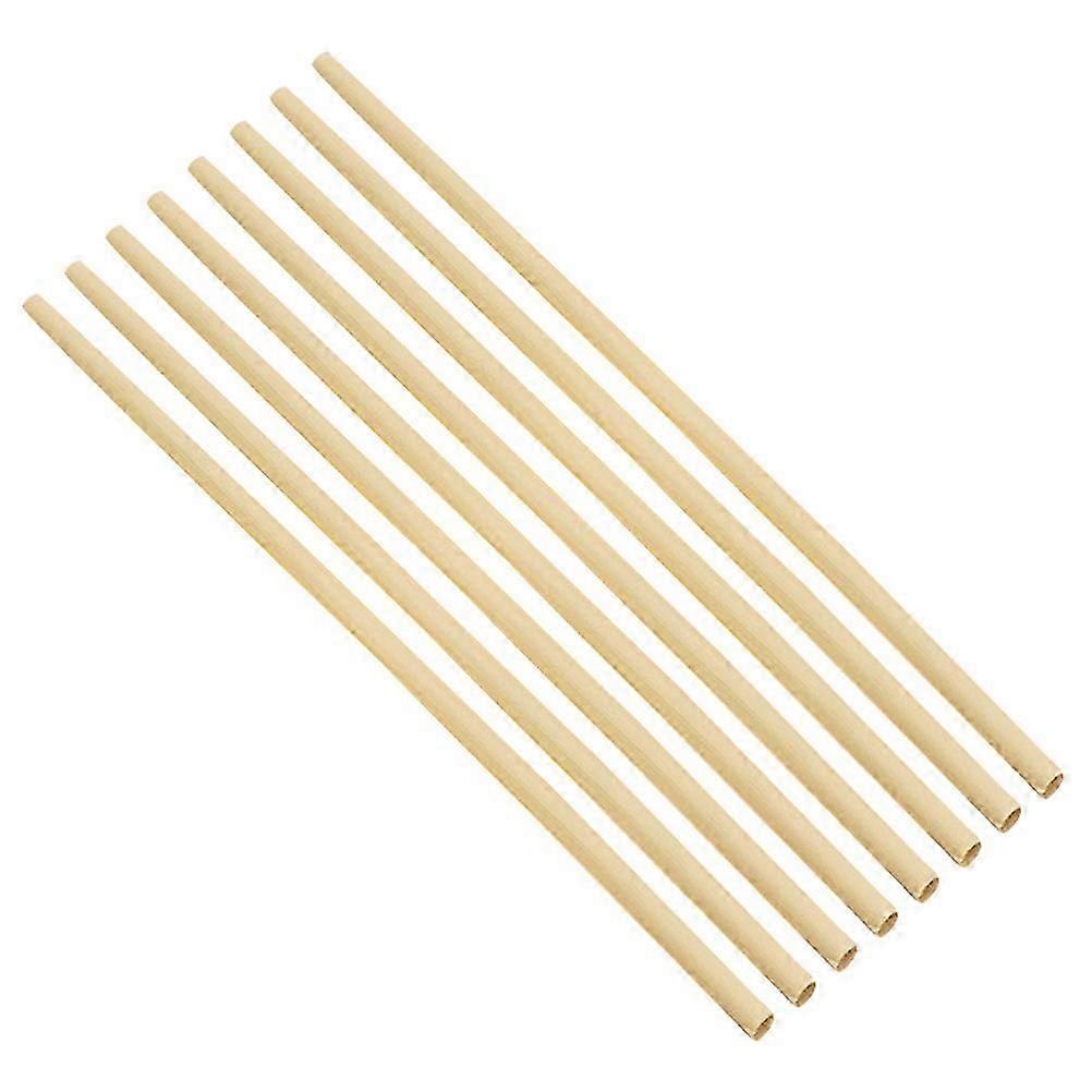 Beige Stalk Straws for Drinking Environment Friendly Safe Party Straw 100pcs