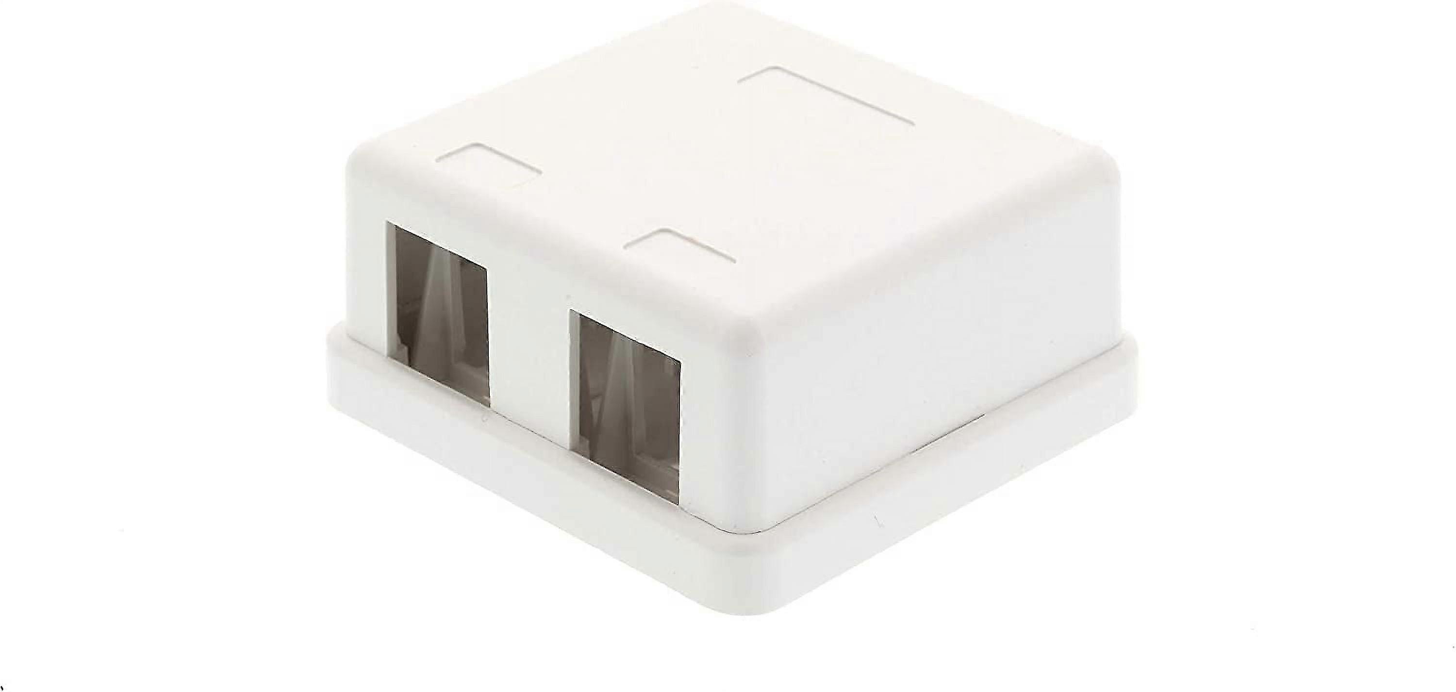 Networx Key Jack Surface Mount Boxes (2 Port, White)