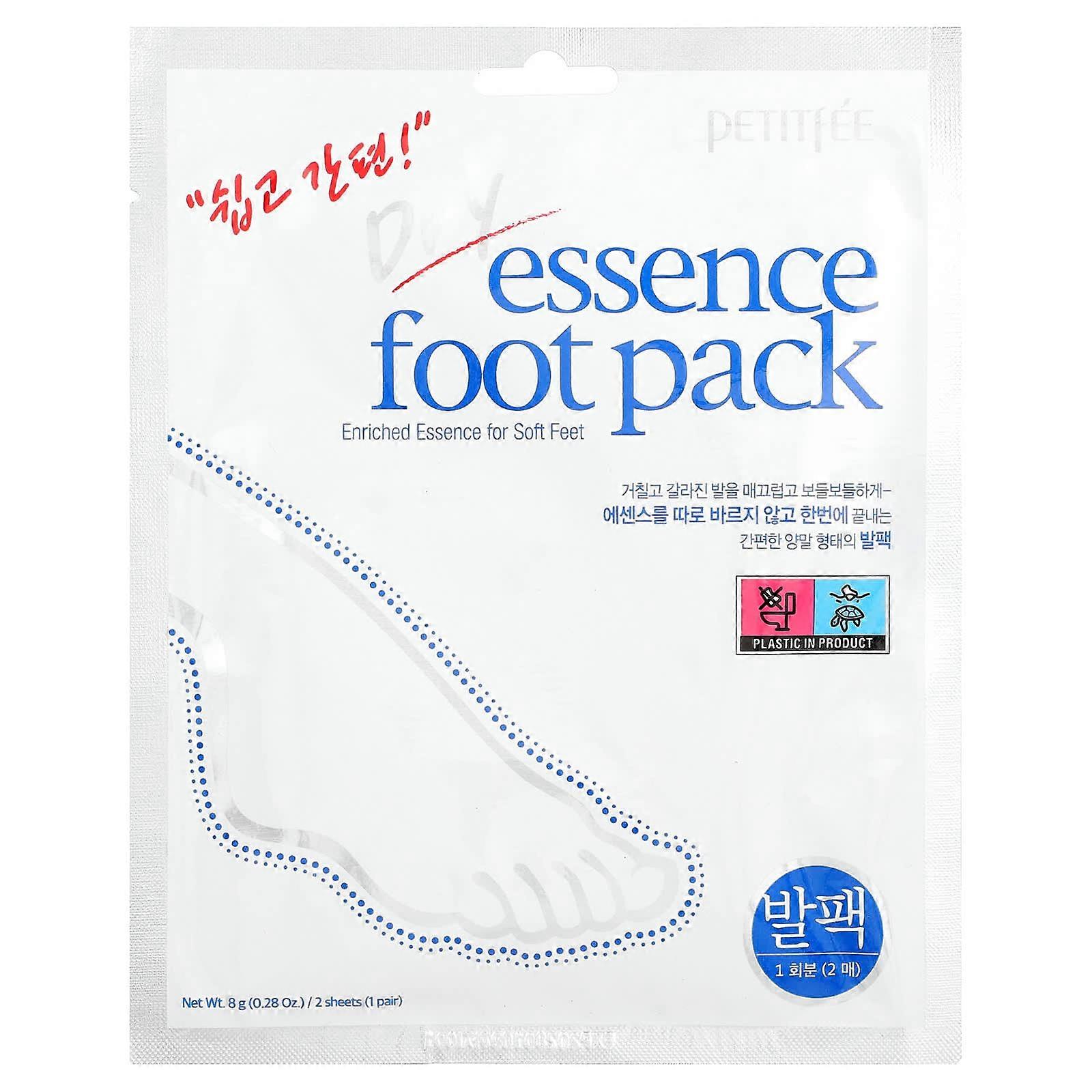 Petitfee, Dry Essence Foot Pack, 1 Pair