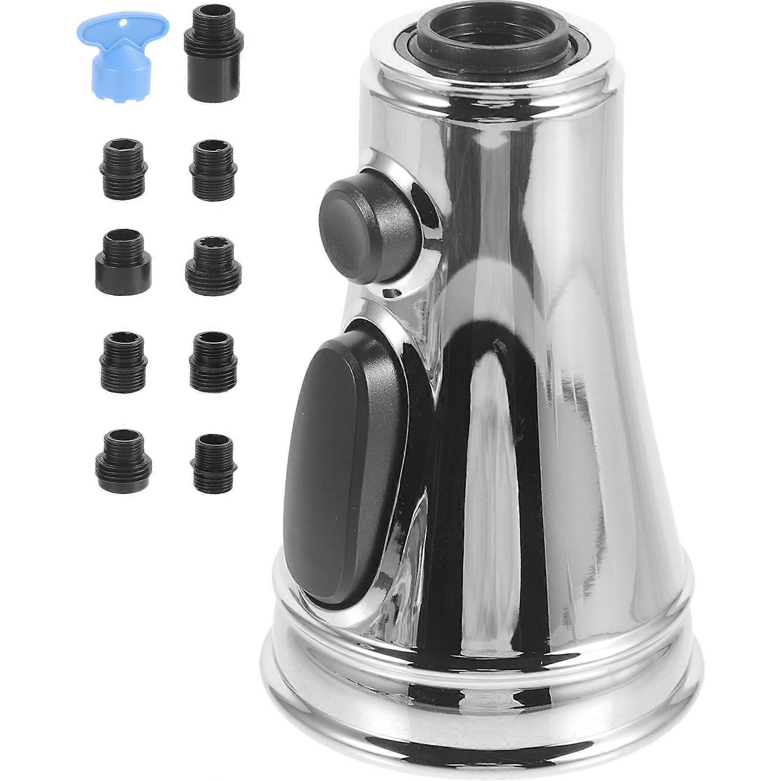 Kitchen Tap Spray Head Replacement for Pull Down Faucet 5Sets Silver