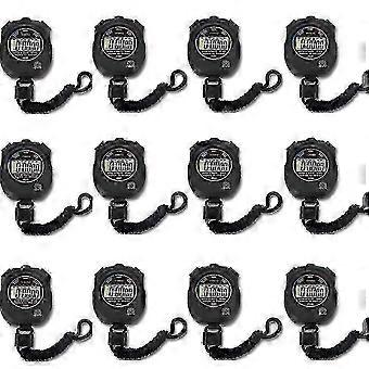 12 Pack Multi-Function Electronic Digital Sport Stopwatch Timer with Large Display, Date, Time and Alarm szshsy349