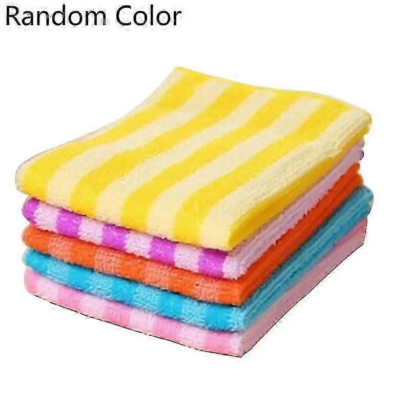 5 Pcs Microfiber Absorbent Dishcloths for Kitchen (Square)