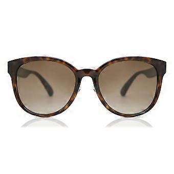 Gucci GG0854SK Asian Fit 003 Vollrand-Sonnenbrille für Damen, oval, Schildpatt, UV-Schutz, Original