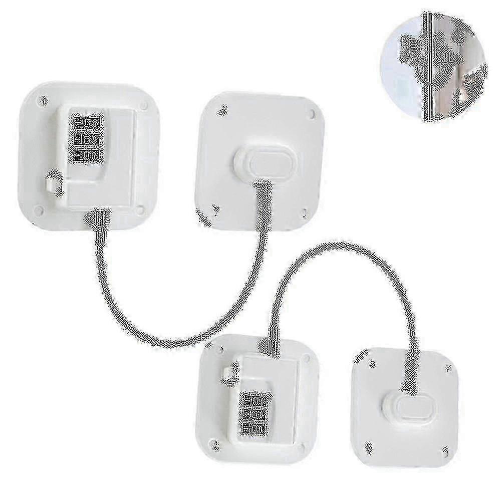 2 Pack Refrigerator Lock Heavy Duty Combination Fridge Lock