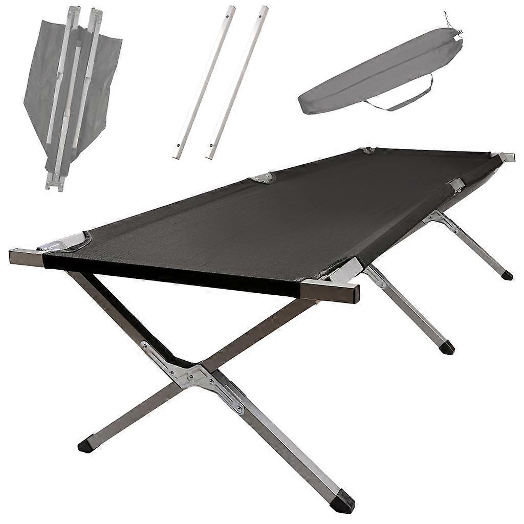 Foldable Touring Field Bed Canada Black