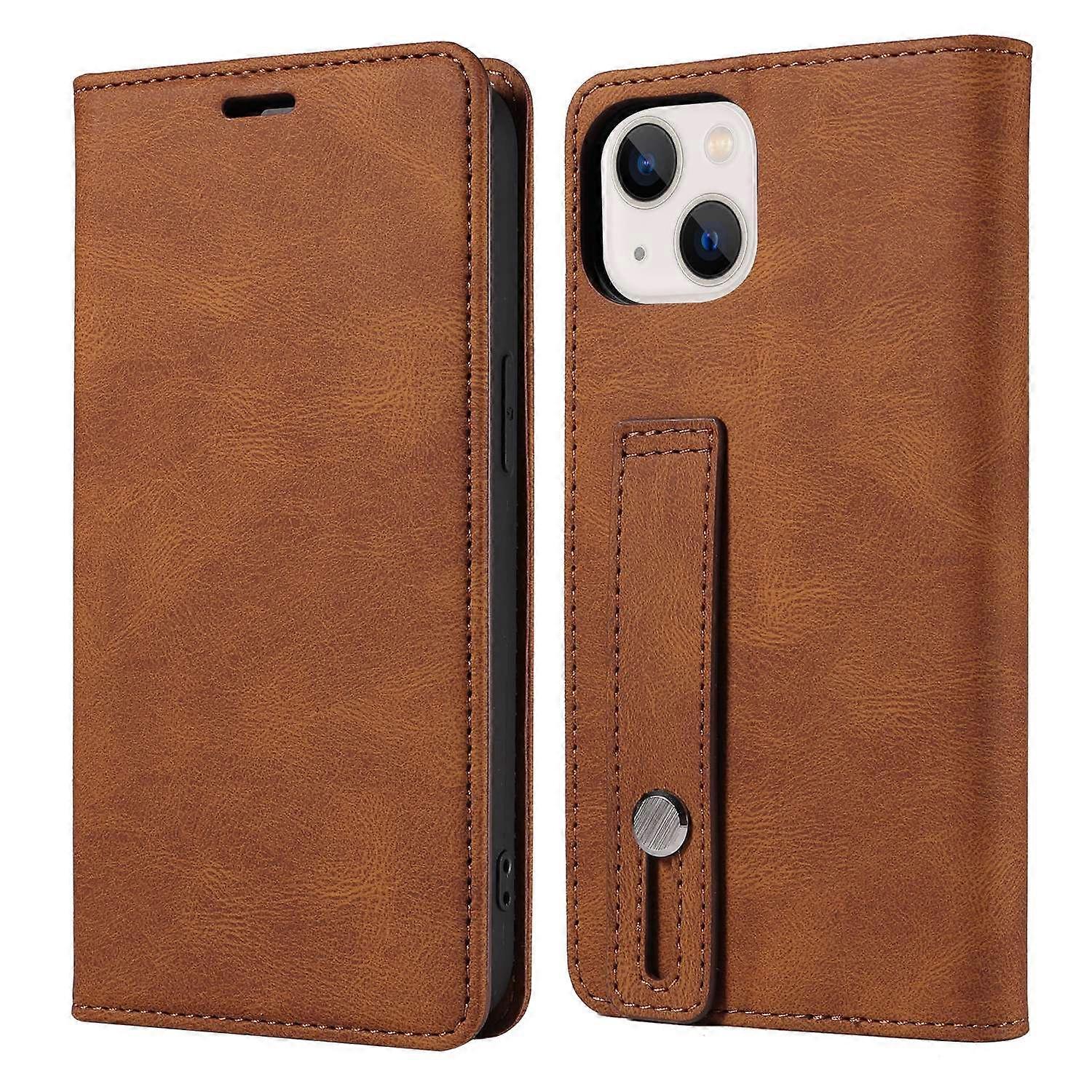 Case for iPhone 13 Leather Texture Brown Noz3529