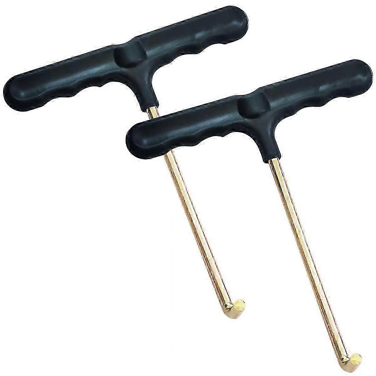 2Pcs Trampoline Spring Pull Tool, Trampoline Puller T-Hook Spring Puller Tool  0708Edition 0509