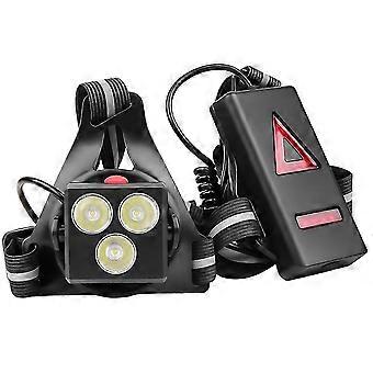 Outdoor Biking Night Running Lights LED Chest Front Red Warning USB Rechargeable compatible with Camping Hiking