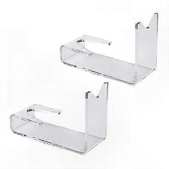 Universal Toy Pistol Display Stand - 2 Pack Clear Rack Holders for Kids & Children's Play Accessories