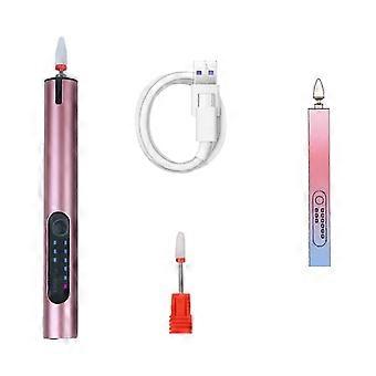 Lime à ongles électrique portable pour ongles en gel acrylique, outil de manucure et pédicure avec bandes abrasives (neuve)
