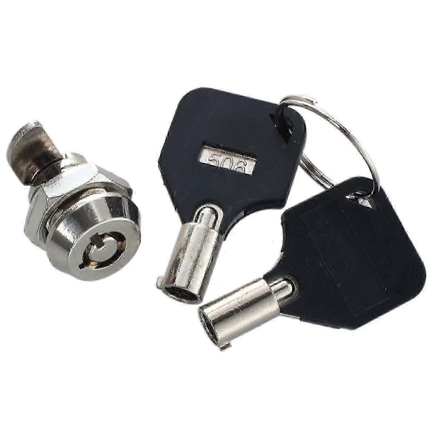 12mm Threaded Keyed Quarter Turn Cam Lock Compatible with Drawer Box Locker