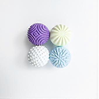 Balles anti-stress magnétiques en silicone INF (lot de 4) Balles sensorielles douces pour le massage du bout des doigts et