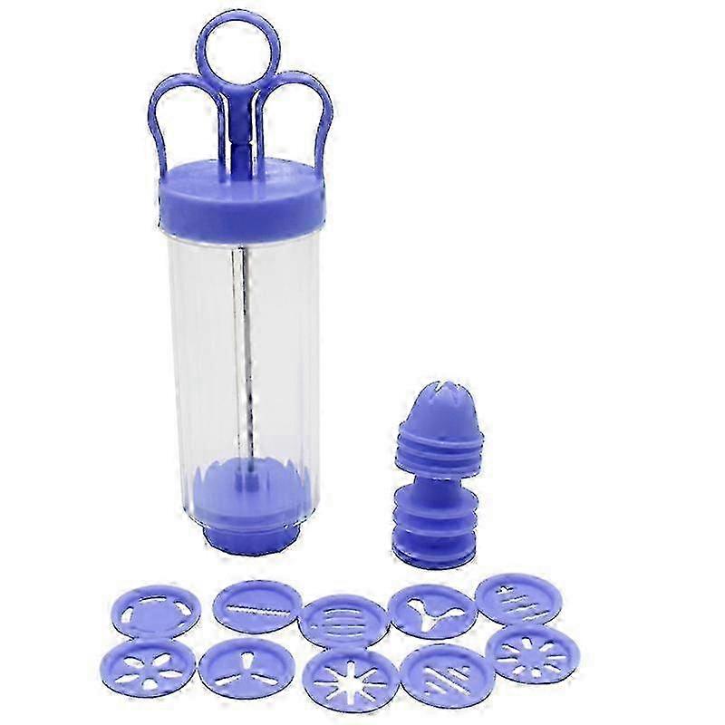 Cookie Maker Pump Press | Kitchen Mold Tools for Biscuit Decorating | Cookie Press Set