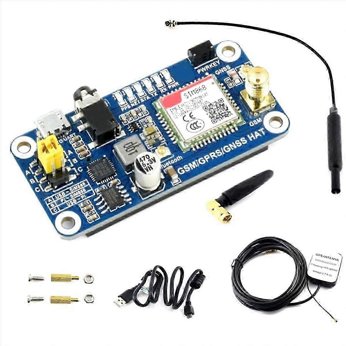 compatible with GSM/GPRS/GNSS HAT Module SIM868 Pi 4B/3B
