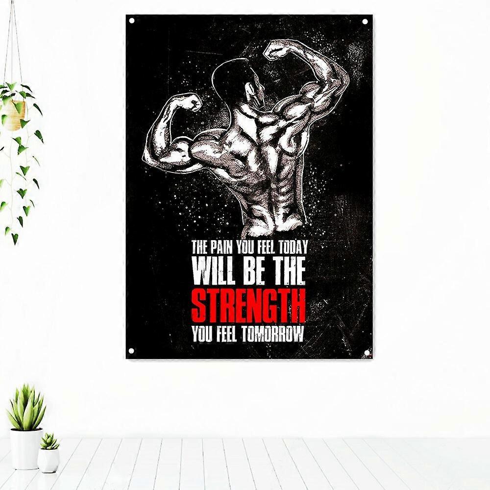 PAIN. STRENGTH Flag BTN-047