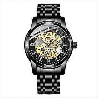 BIDEN Men's Casual Watch - 41mm Stainless Steel with Exhibition Back 30M Water Resistant 26-27