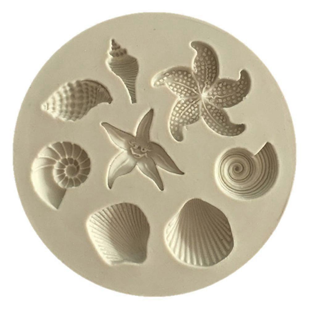 Conch Starfishs Shell Shape Silicone Cake Mold Candy Bakeware Decorating Tool KAESI