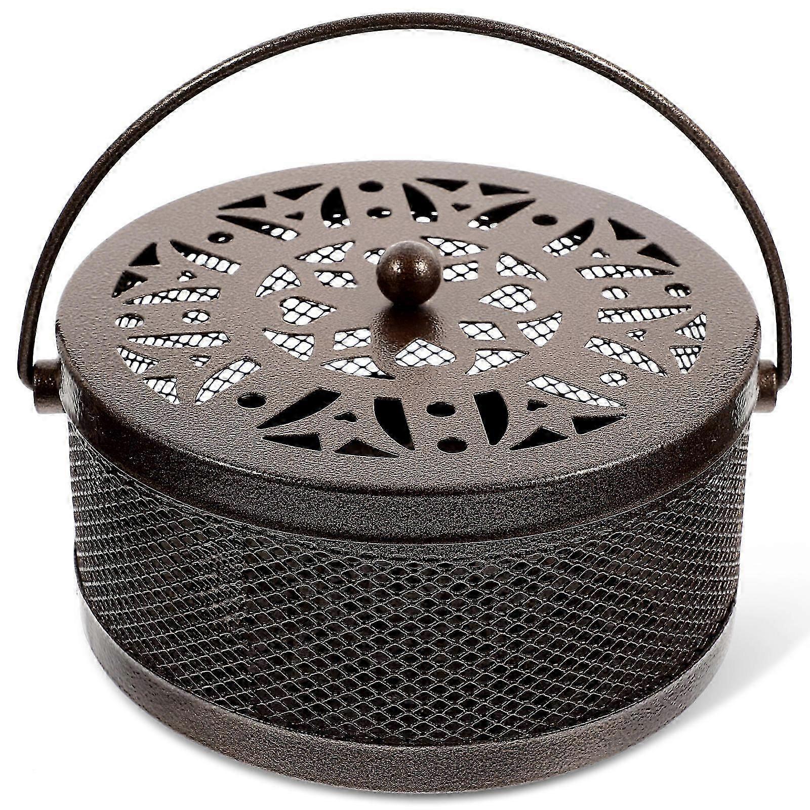 Box with Lid for Safe Burning 1 Practical Dark Brown Case