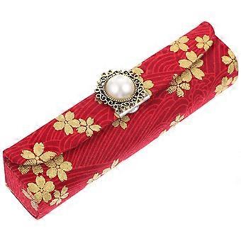 Vintage Lipstick Storage Case for Storage Use 2Pcs Red Portable Lipstick Cases