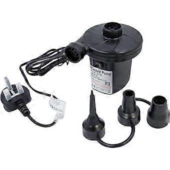 Elektrische Luftpumpe / zum Aufblasen oder Ablassen der Luft von Luftmatratzen, Planschbecken und anderem Spielzeug / tragbar und leicht / inklusive 3 Düsen