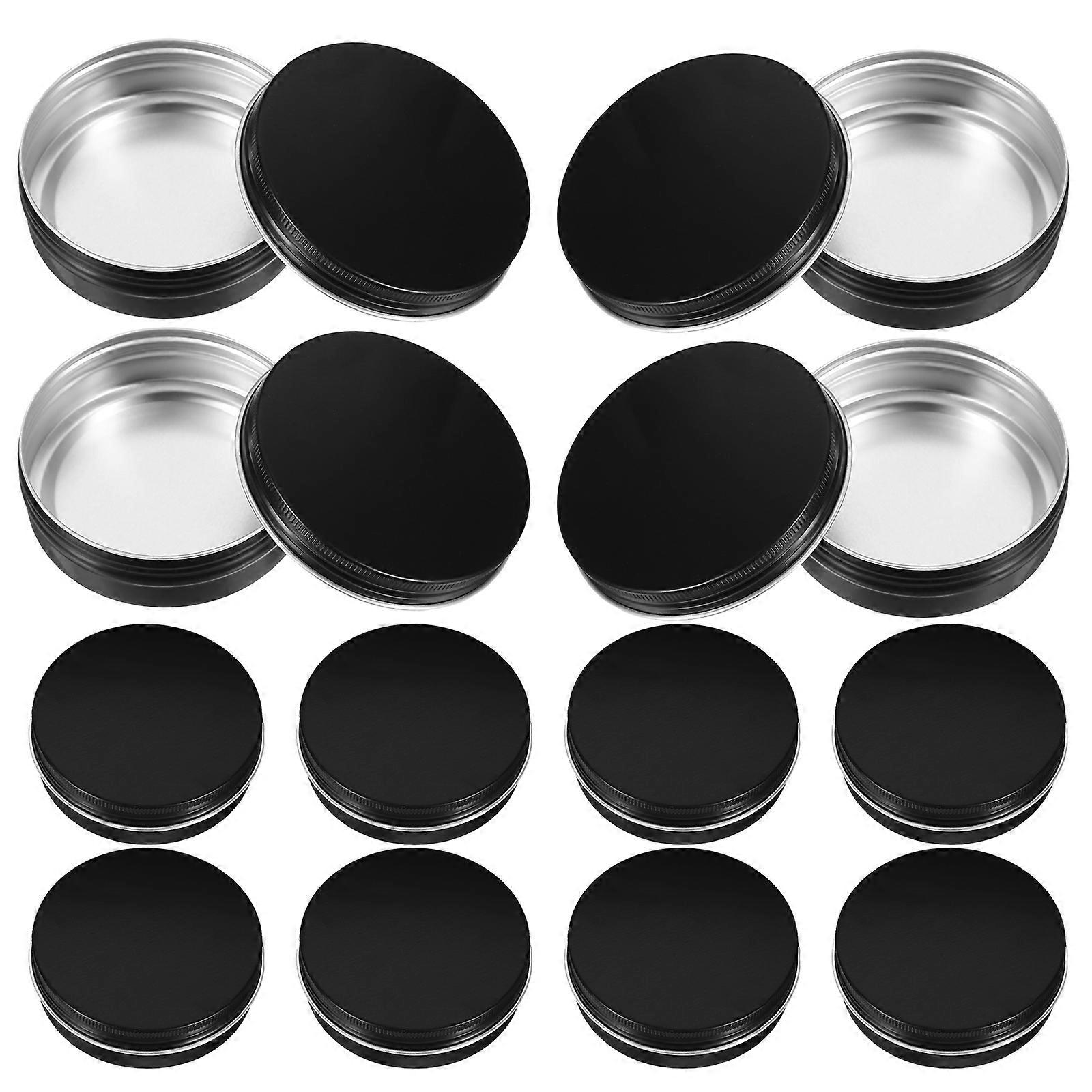 Boîte de rangement en aluminium à visser pour cosmétiques, 20 pièces