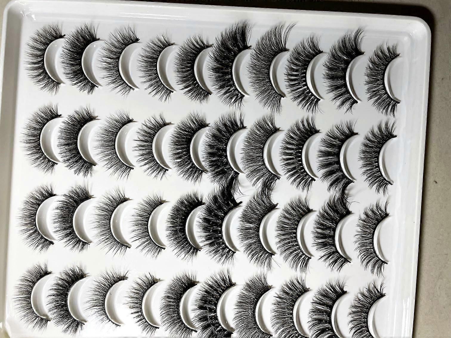 Black stem soft natural thick eyelashes