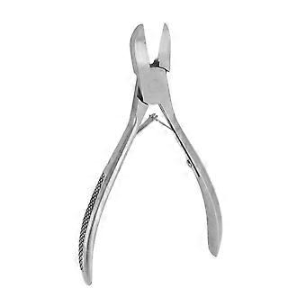 Tondeuse à dents en acier inoxydable Poignée à ressort de 14 cm Pointe incurvée Porcelet Lapin Tooth Cutting Nipper Outil dentaire durable résistant à la rouille pour le bétail