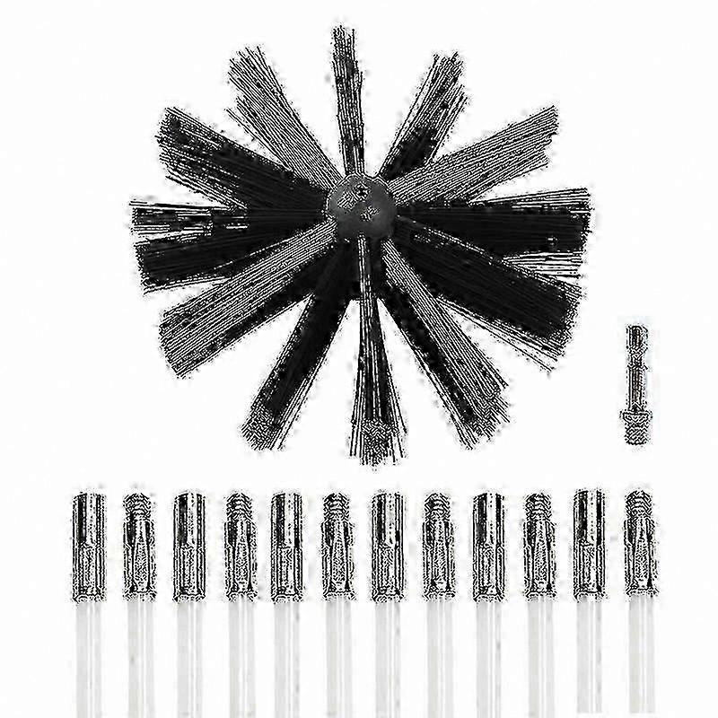 Efficient Fireplace Maintenance 100mm Flexible Rotary Chimney Brush