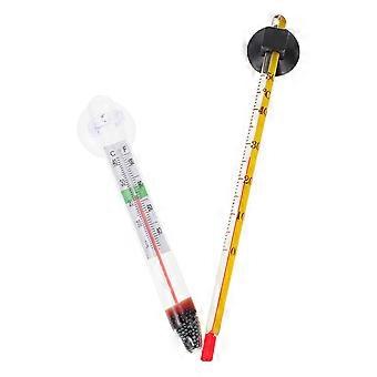 Floating Thermometer Glass Fish Tank Temperature Gauge with Suction 8Pcs