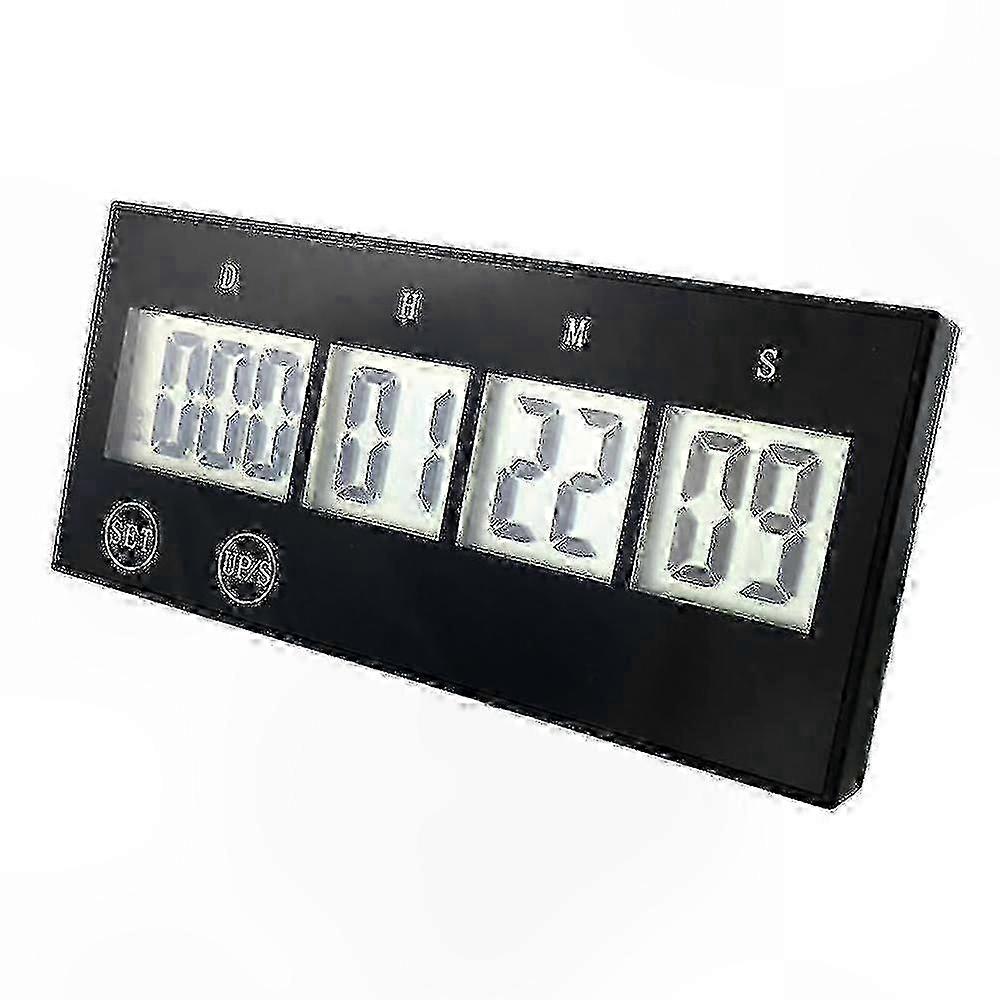 Adjustable Countdown Timer compatible with Big Events, Reusable Up to 999 Days, Large LCD Display,x