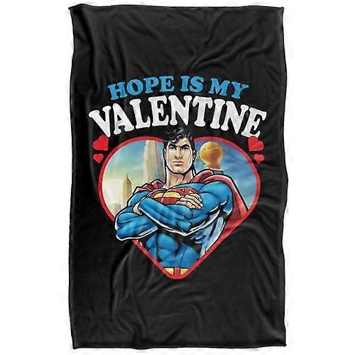 Superman Hope Is My Valentine Blanket