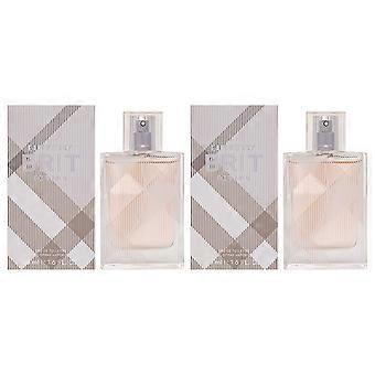 Burberry Brit by Burberry für Damen 1.6 oz Eau de Toilette Spray 2er-Pack