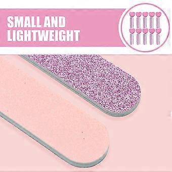 Nail Polishing Strips DIY Nail Tools for Polishing 80Sets Pink Kit