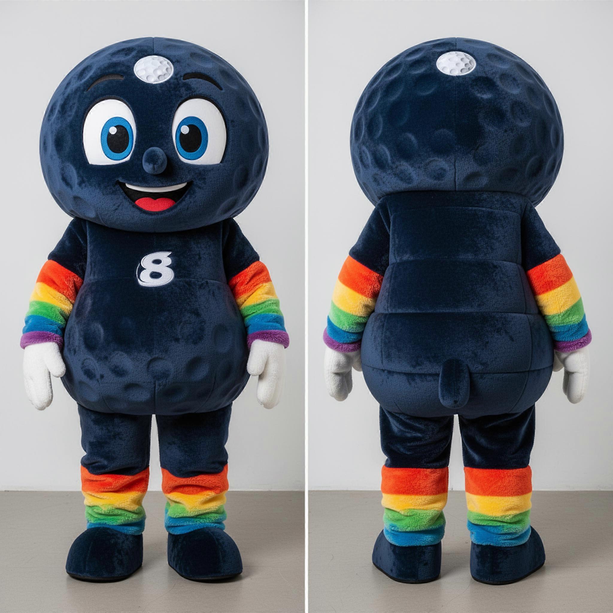MASTICOT Navy Velvety Golf Ball Mascot