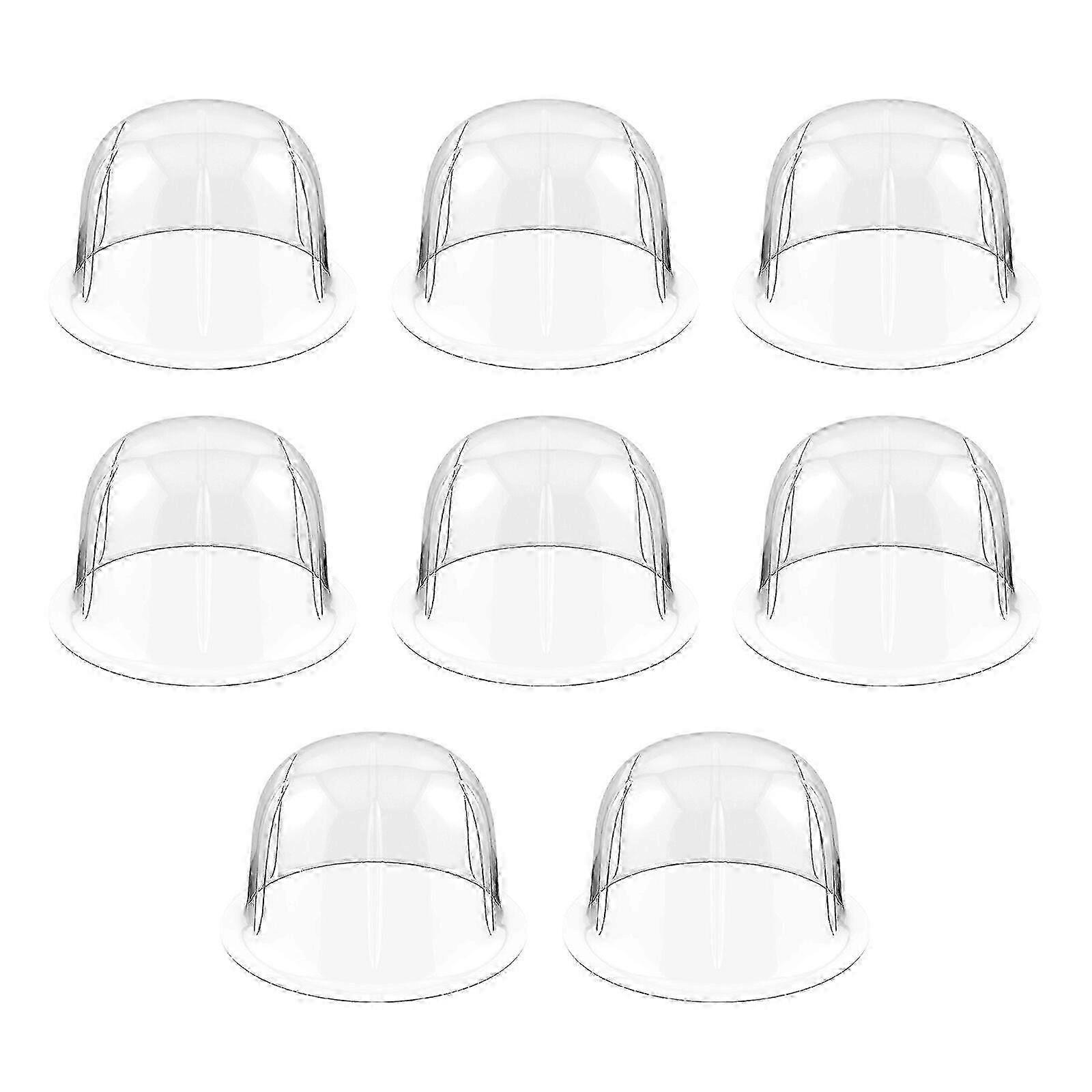 8pcs Plastic Hat Stands Hat Package Support Hat Display Holders Dome Hat Shape Protector Holder