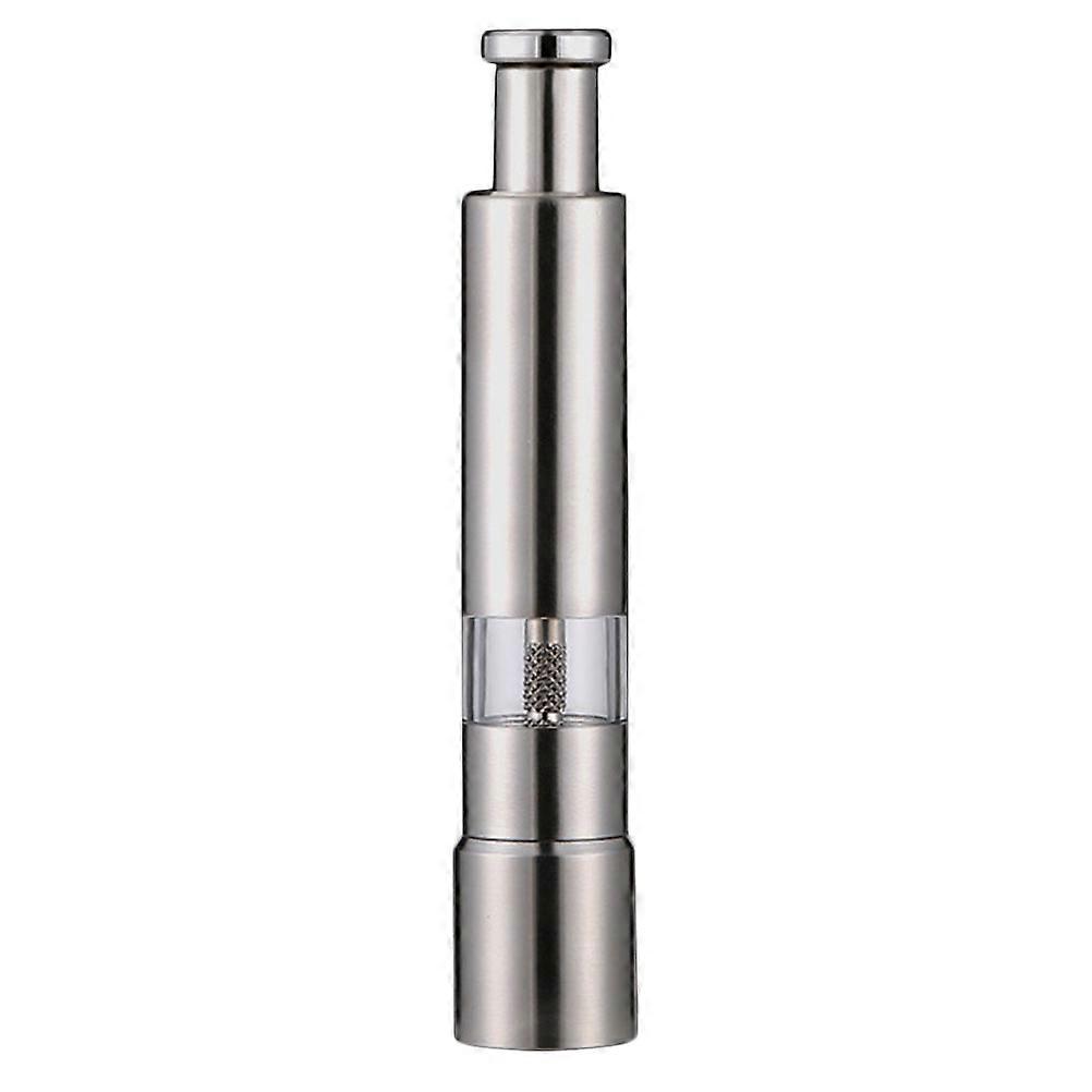 Black Pepper Grinder Manual Pepper Mill for Kitchen Use 1Pcs Silver