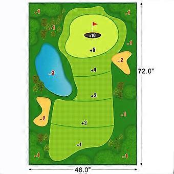 Golf Chipping Game Mat Set 47" x 70" Indoor Outdoor Practice Mat (Clubs Not Included)