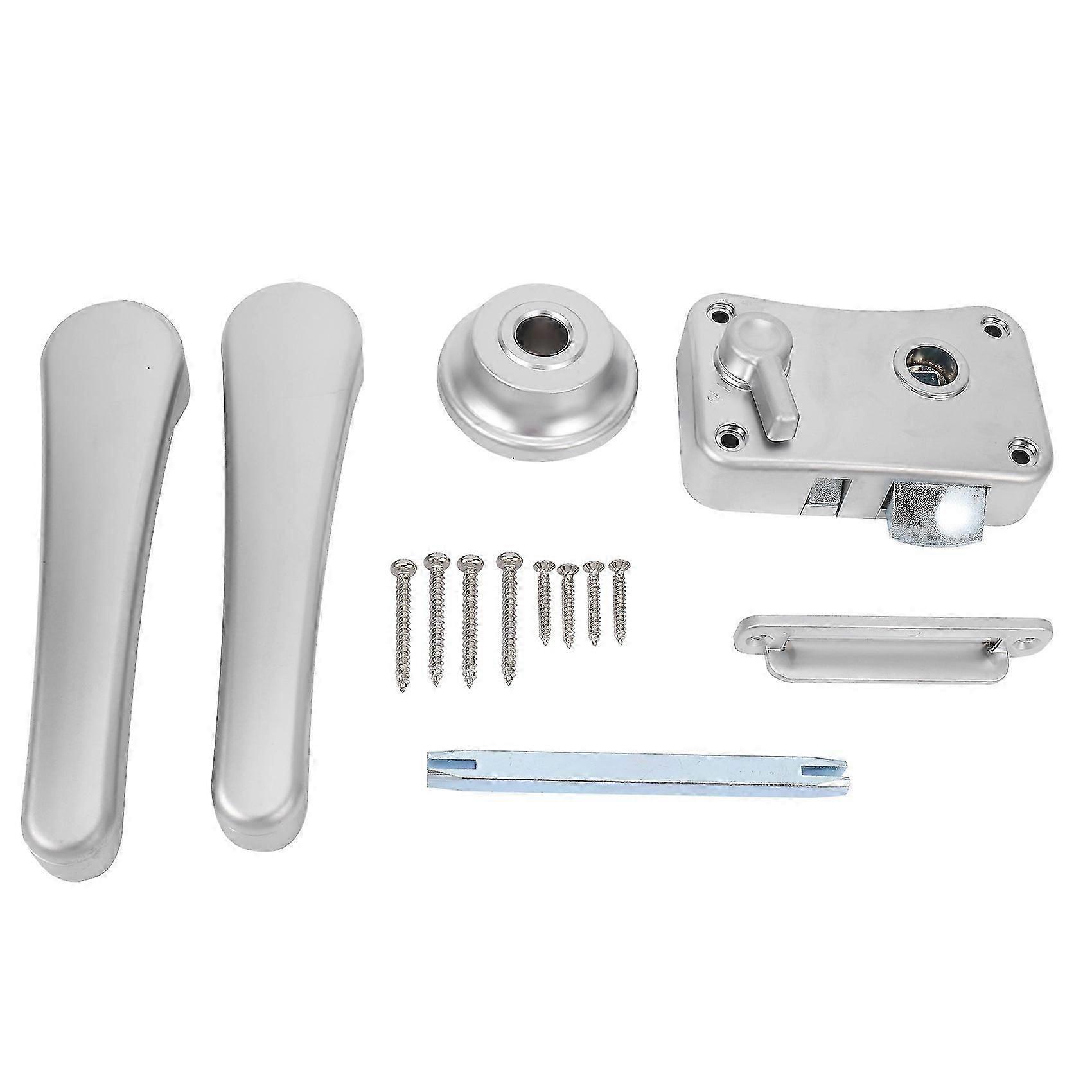 Boat toilet lock with easy-install latch