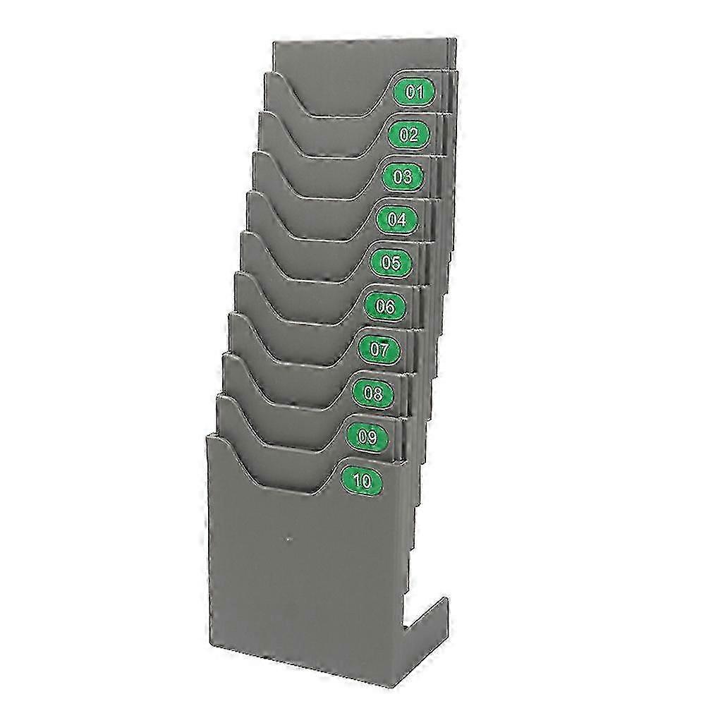 10-Slot Expandable Time Card Holder