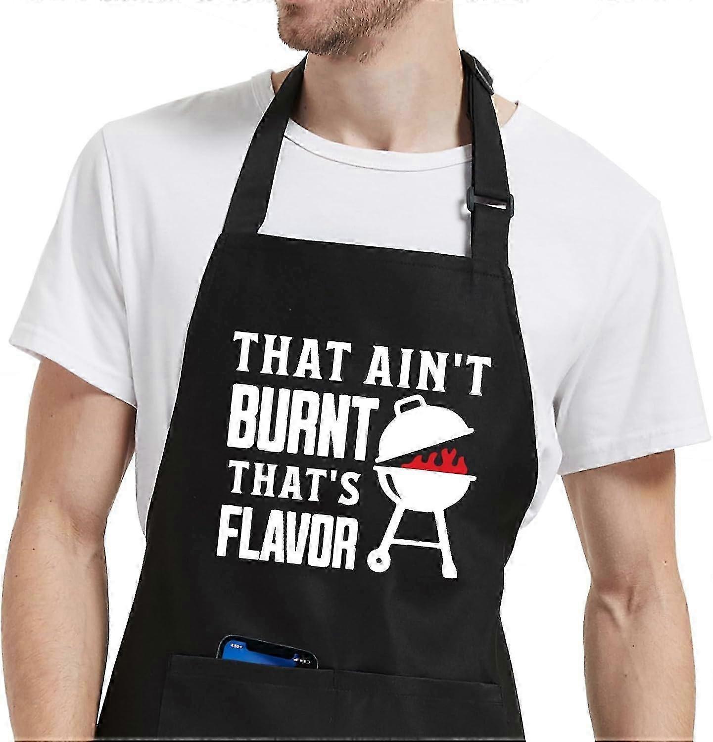 Spacious Pocket Apron For Grilling